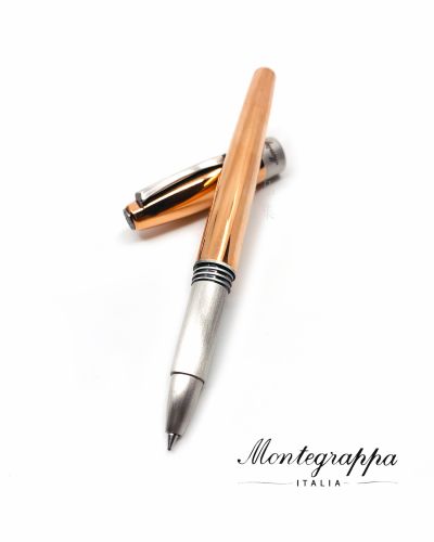 義大利 Montegrappa 萬特佳 Mini Mule系列 迷你黃銅 鋼珠筆（買就送銅杯一只）